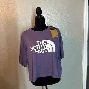 The North Face Purple crop top XL short sleeve